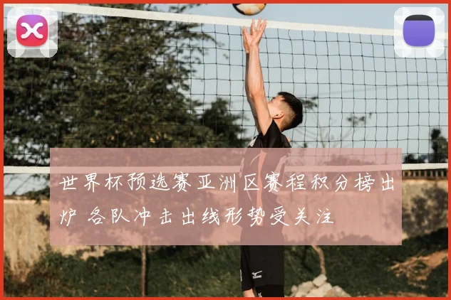 世界杯预选赛亚洲区赛程积分榜出炉 各队冲击出线形势受关注